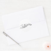 Handtekening van koningin Elizabeth I van Engeland Ronde Sticker (Envelop)