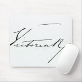 Handtekening van koningin Victoria (pen en inkt op Muismat (Met muis)