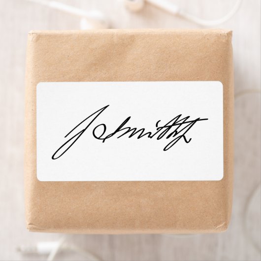 Handtekening van Mormoonse profeet Joseph Smith Etiket (Insitu)