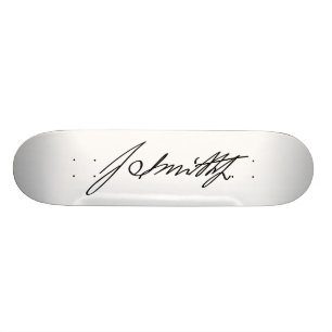 Handtekening van Mormoonse profeet Joseph Smith Persoonlijk Skateboard