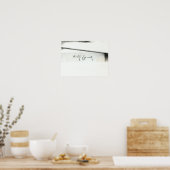 Handtekening van Nicolaus Copernicus Poster (Keuken)