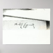 Handtekening van Nicolaus Copernicus Poster (Voorkant)