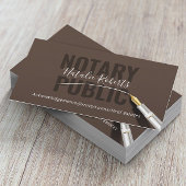 Handtekening van notaris public Loan Signing Agent Visitekaartje