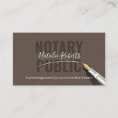 Handtekening van notaris public Loan Signing Agent Visitekaartje (Voorkant)