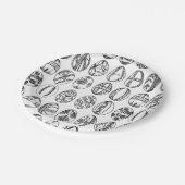 Handtekening van paaslijn, paaspartij papieren bordje (Gekanteld)