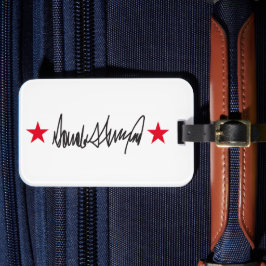 Handtekening van Trump Bagagelabel