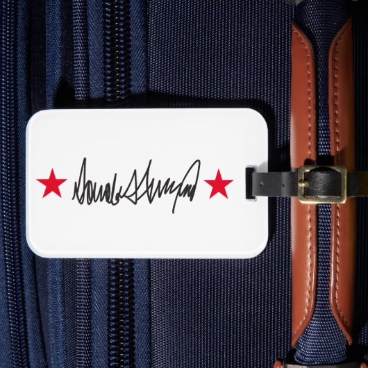 Handtekening van Trump Bagagelabel (Voorkant Insitu 4)