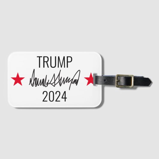 Handtekening van Trump Bagagelabel (Voorkant (horizontaal))
