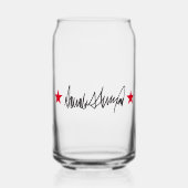 Handtekening van Trump Blikvorm Glas (Voorkant)