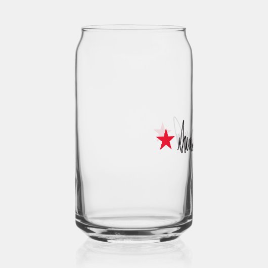 Handtekening van Trump Blikvorm Glas (Rechts)