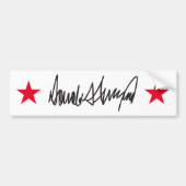 Handtekening van Trump Bumpersticker (Voorkant)