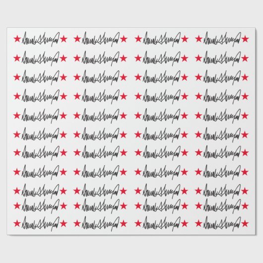 Handtekening van Trump Cadeaupapier (Vlak)