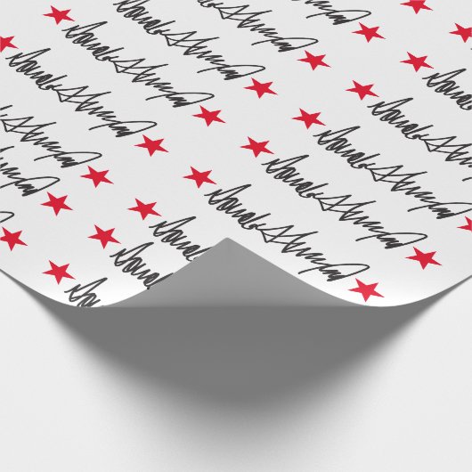 Handtekening van Trump Cadeaupapier (Hoek)