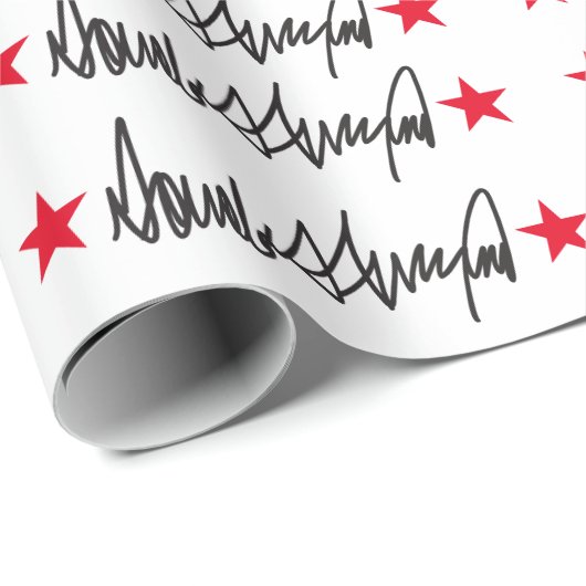 Handtekening van Trump Cadeaupapier (Rol Hoek)
