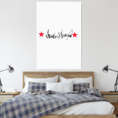 Handtekening van Trump Canvas Afdruk (Insitu (Slaapkamer))