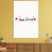 Handtekening van Trump Canvas Afdruk (Insitu (Woonkamer))