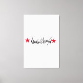 Handtekening van Trump Canvas Afdruk (Voorkant)