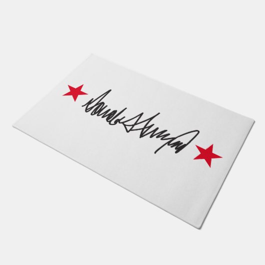 Handtekening van Trump Deurmat (Schuin)
