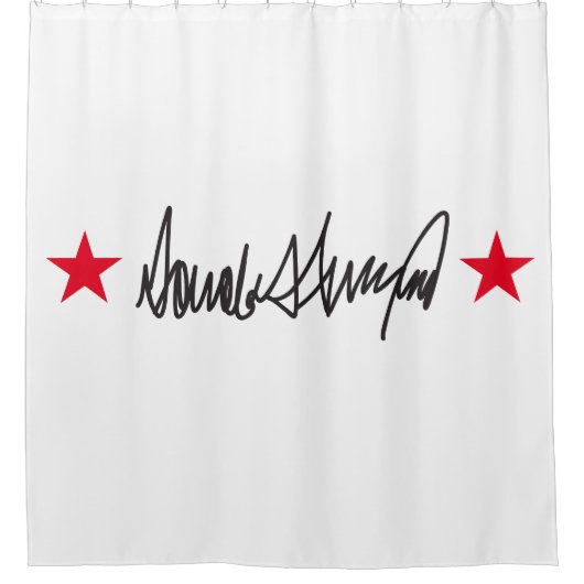 Handtekening van Trump Douchegordijn (Voorkant)