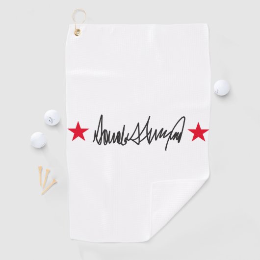Handtekening van Trump Golfhanddoek (Insitu)