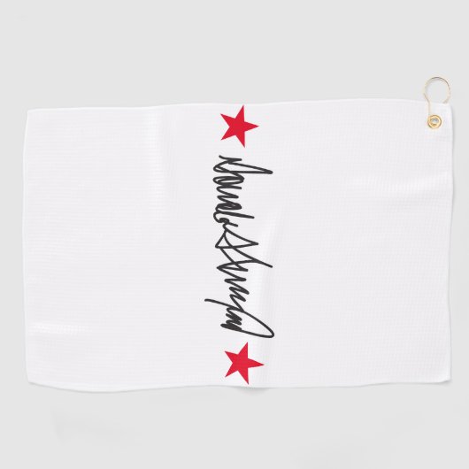 Handtekening van Trump Golfhanddoek (Horizontaal)
