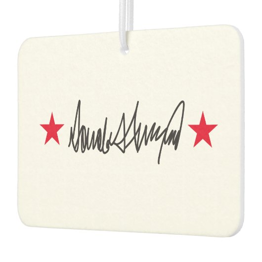 Handtekening van Trump Luchtverfrisser (Links)