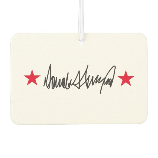 Handtekening van Trump Luchtverfrisser (Voorkant)