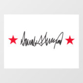 Handtekening van Trump Raamsticker (Vel)