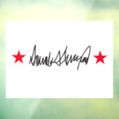 Handtekening van Trump Raamsticker (Vel 3)