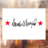 Handtekening van Trump Raamsticker (Vel 2)
