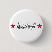 Handtekening van Trump Ronde Button 3,2 Cm (Voorkant)