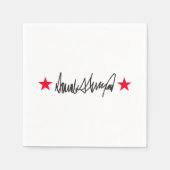 Handtekening van Trump Servet (Voorkant)