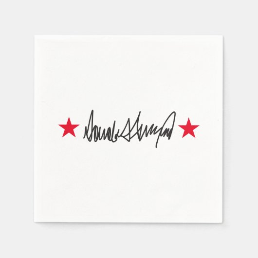 Handtekening van Trump Servet (Voorkant)
