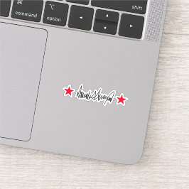 Handtekening van Trump Sticker