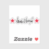 Handtekening van Trump Sticker (Vel)
