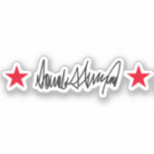 Handtekening van Trump Sticker (Voorkant)