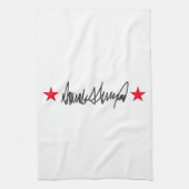 Handtekening van Trump Theedoek (Verticaal)