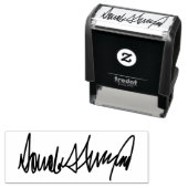 Handtekening van Trump Zelfinktende Stempel (In situ)