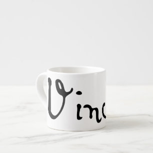 Handtekening van Vincent Van Gogh Espresso Kop