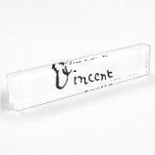 Handtekening van Vincent Van Gogh Naambordje