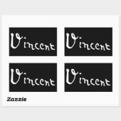 Handtekening van Vincent Van Gogh Rechthoekige Sticker (Vel)