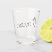Handtekening van Vincent Van Gogh Shot Glas (Achterkant)