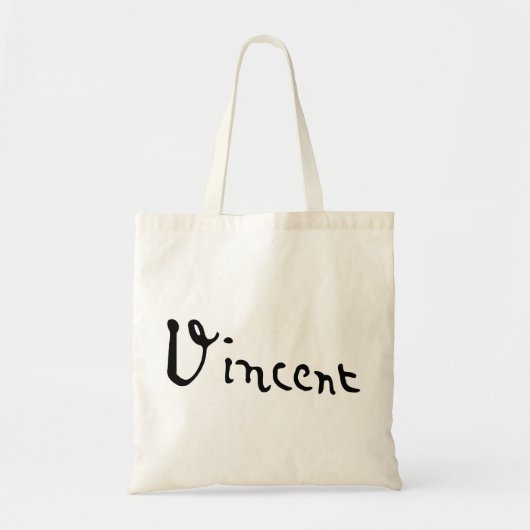 Handtekening van Vincent Van Gogh Tote Bag (Voorkant)