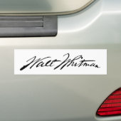 Handtekening van Walt Whitman Bumpersticker (Op auto)