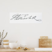 Handtekening van William IV, 1831 Poster (Keuken)