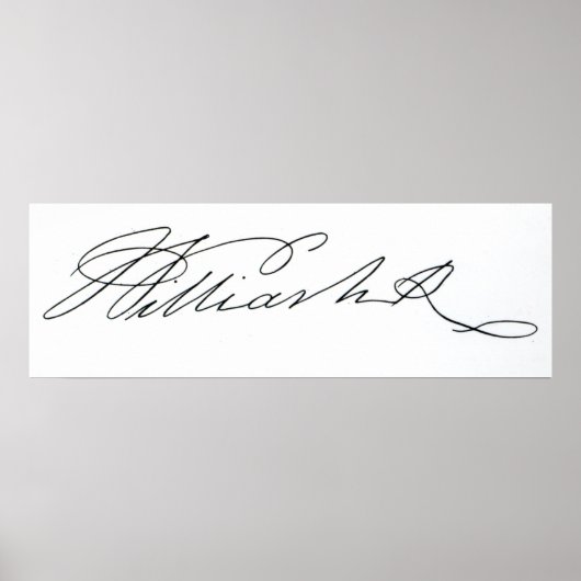 Handtekening van William IV, 1831 Poster (Voorkant)