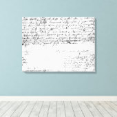 Handtekening van William Shakespeare, 1616 Canvas Afdruk (Insitu (Houten vloer))