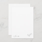 Handtekening Verlaat de Naam van het Manuscript Ee Bedankkaart (Voorkant / Achterkant)