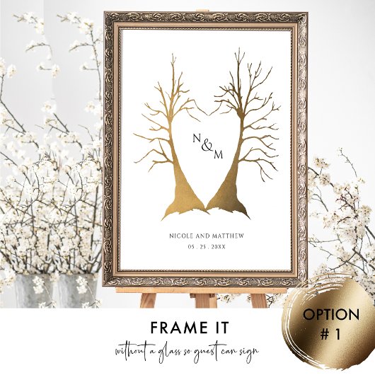 Handtekening/Vingerprint Weduwboek Poster