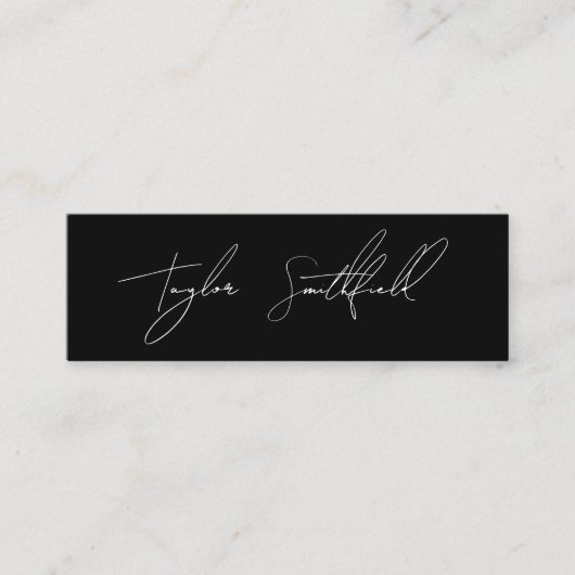 handtekening visitekaartje (Voorkant)